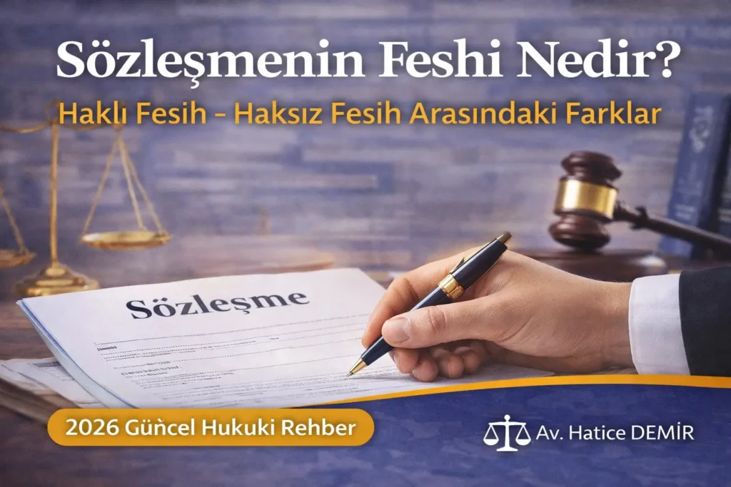 sözleşmenin feshi nedir