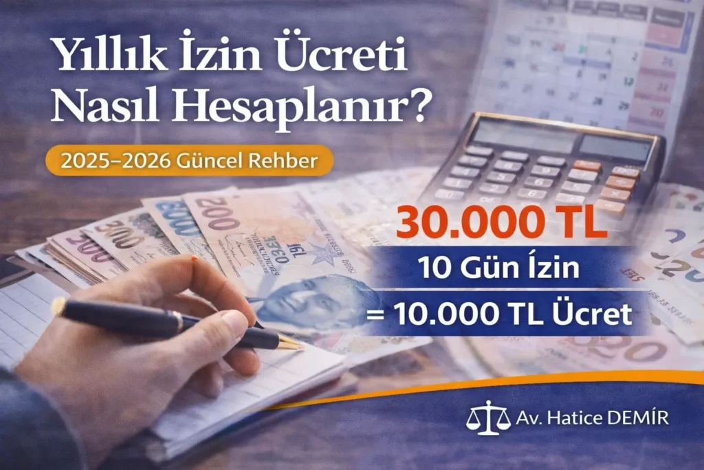 yıllık izin ücreti nasıl hesaplanır