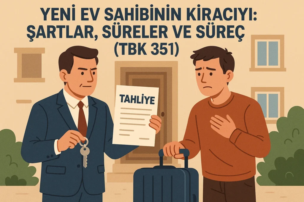 Yeni Ev Sahibinin Kiracıyı Tahliyesi: Şartlar, Süreler ve Süreç (TBK 351) - Visual Content